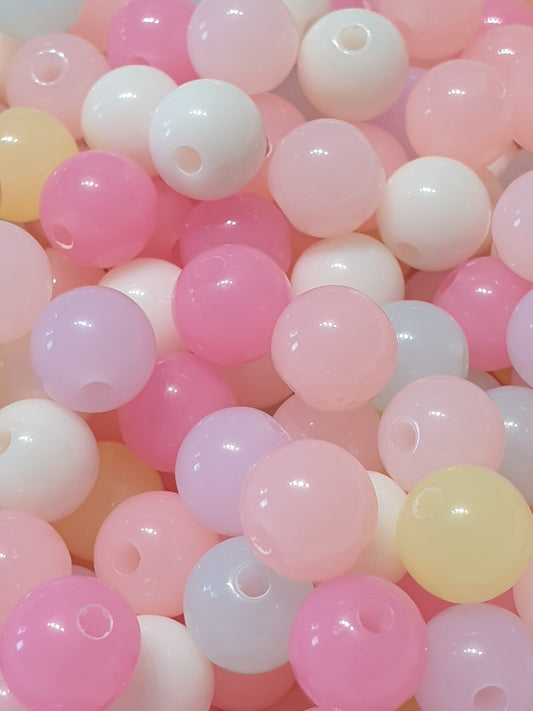 8mm 10mm Pastel colour beads high quality. Perfect for bracelets.