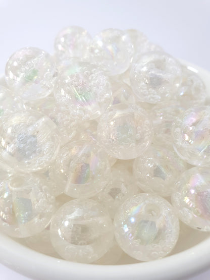 Round Beads 16mm with Tiny Bubbles. 16mm. Amazing look. Very beautiful. Lots of colours to choose.