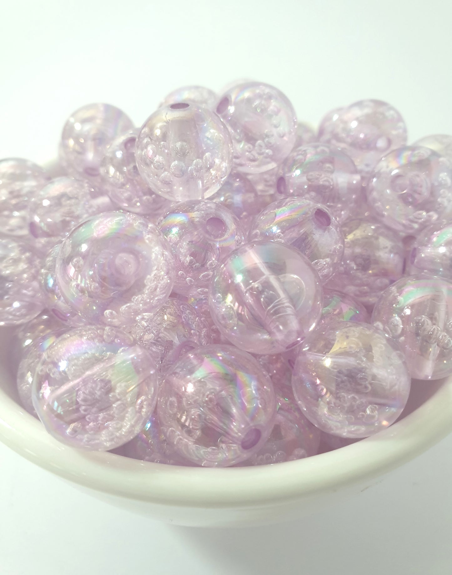 Round Beads 16mm with Tiny Bubbles. 16mm. Amazing look. Very beautiful. Lots of colours to choose.