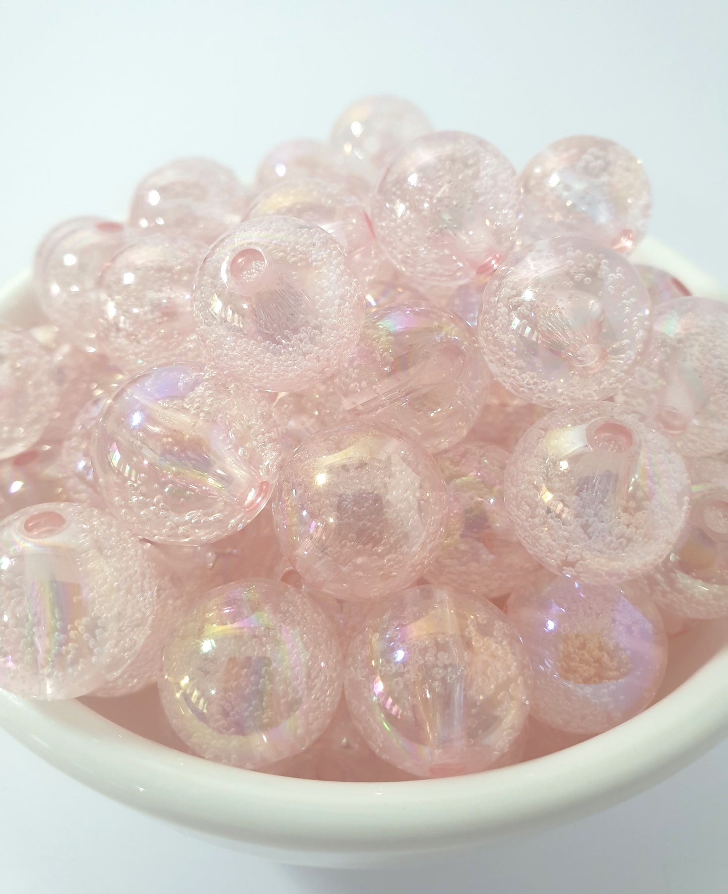 Round Beads 16mm with Tiny Bubbles. 16mm. Amazing look. Very beautiful. Lots of colours to choose.