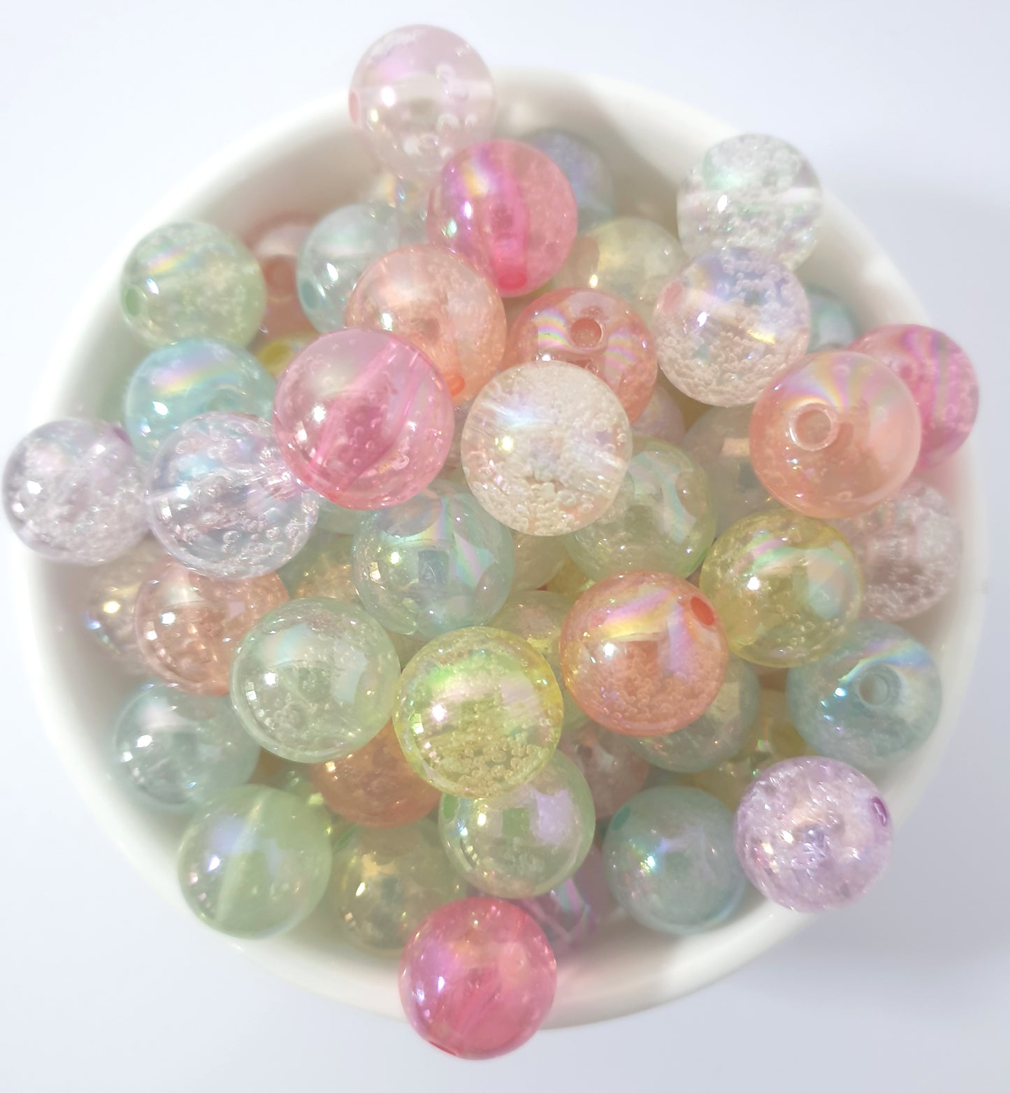 Round Beads 16mm with Tiny Bubbles. 16mm. Amazing look. Very beautiful. Lots of colours to choose.