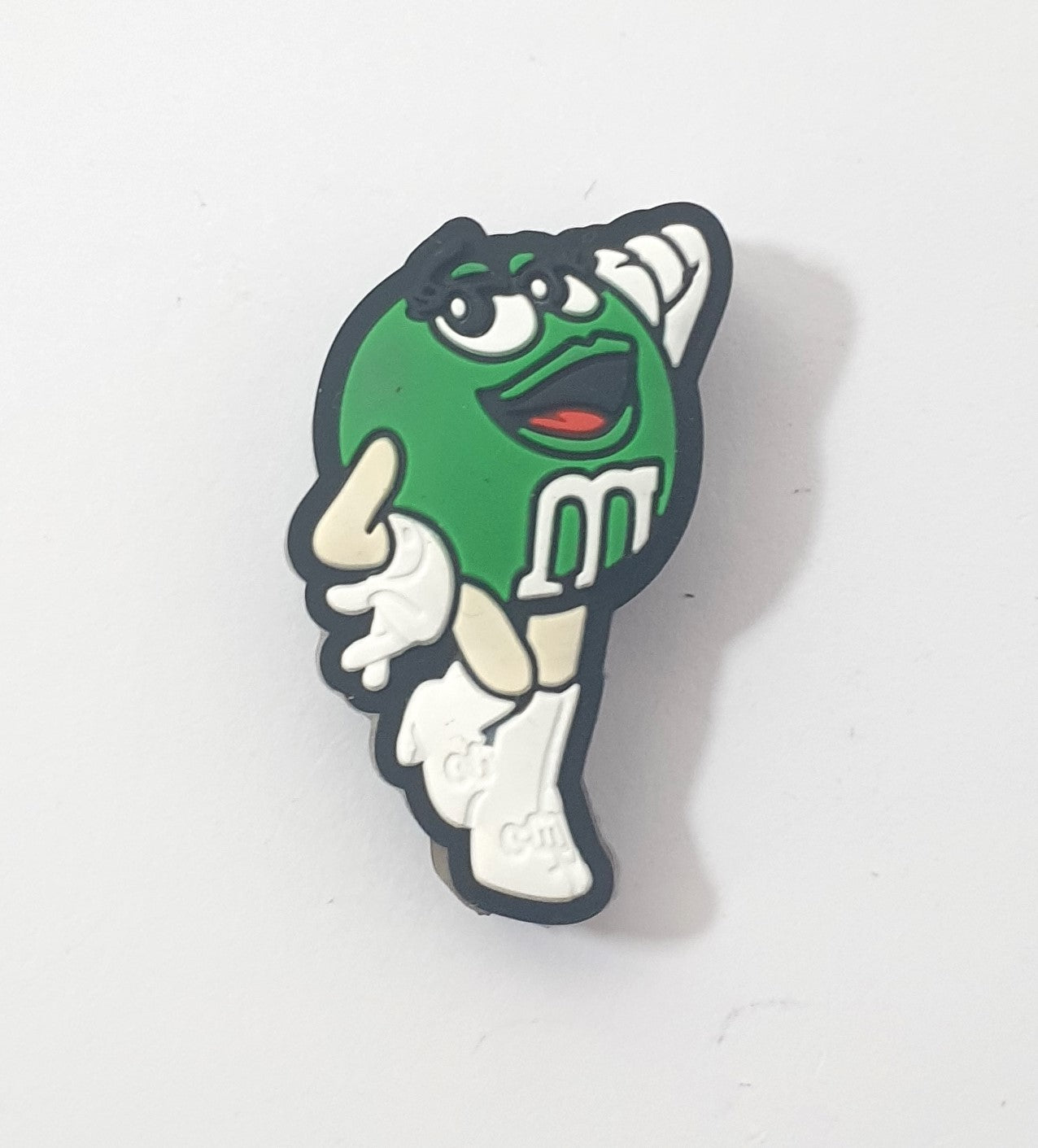 M & M Focal Silicone bead. Can fit on pen.