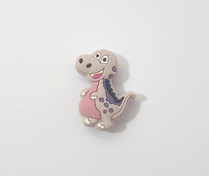 Dinosaur Focal Silicone bead. Can fit on pen.