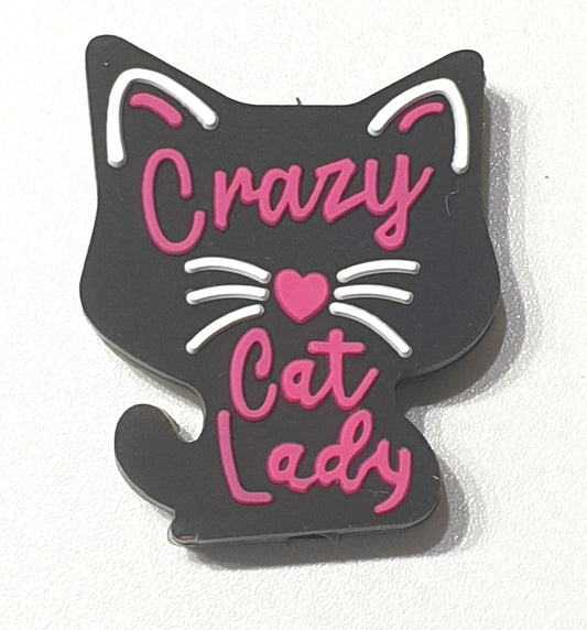 Crazy Cat Lady Focal Silicone. Can fit on pen.