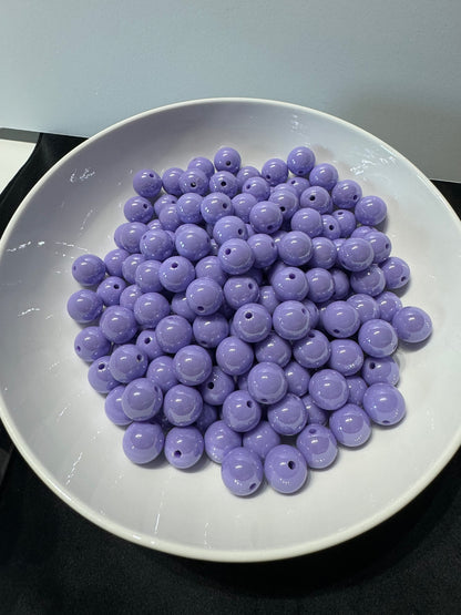 Round Purple Beads 16mm