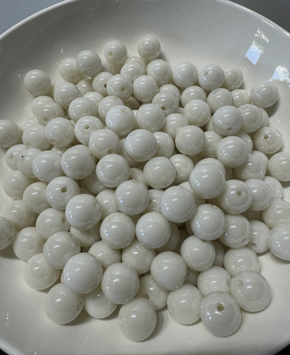 Round White Beads 16mm