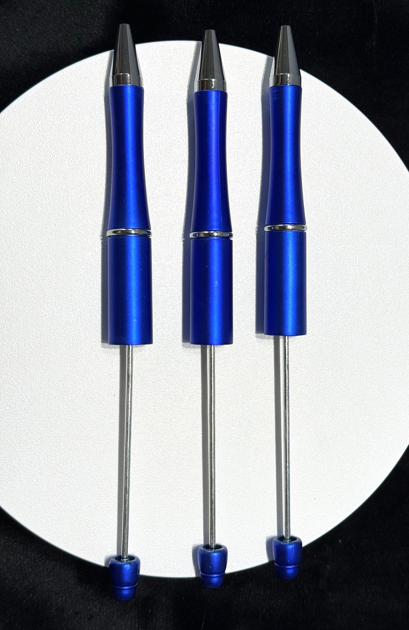 Royal Blue Beadable Pen Blank. You choose metallic or smooth finish.