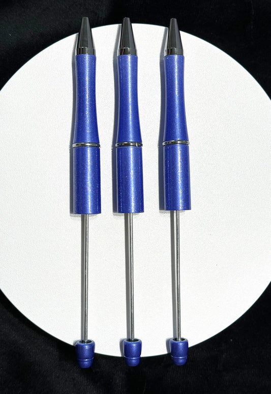 Medium Blue Beadable Pen Blank