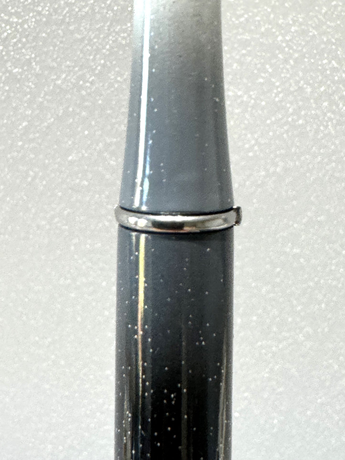 Black two toned  Beadable Pen Blank