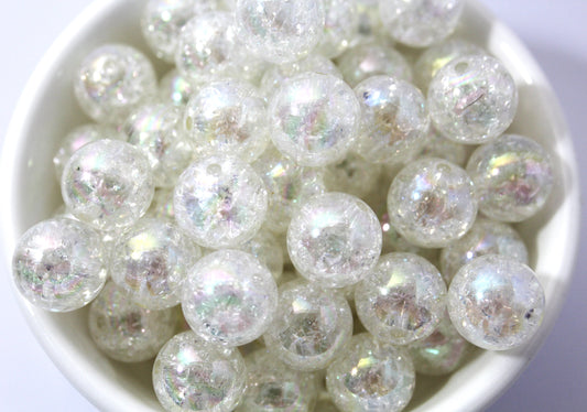 Crackle Beads 14mm Fit on beadable items. Perfect for your bracelets projects.