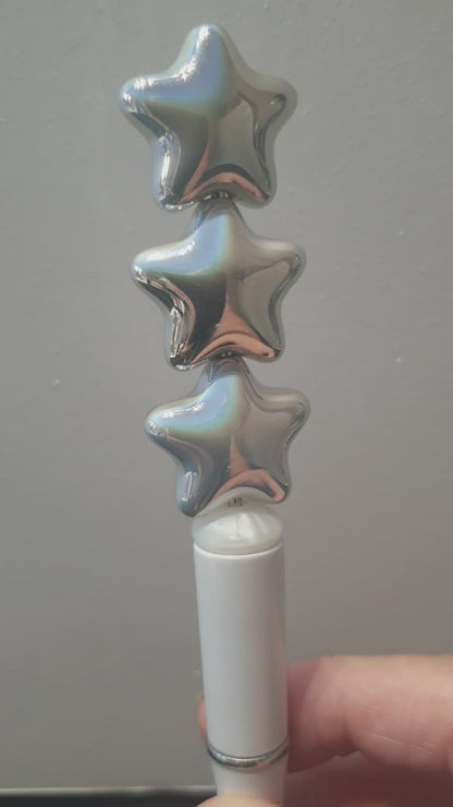 Stars Silver very shiny 16mm Fit on Pen