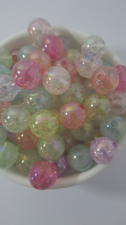 Round Beads 16mm with Tiny Bubbles. 16mm. Amazing look. Very beautiful. Lots of colours to choose.