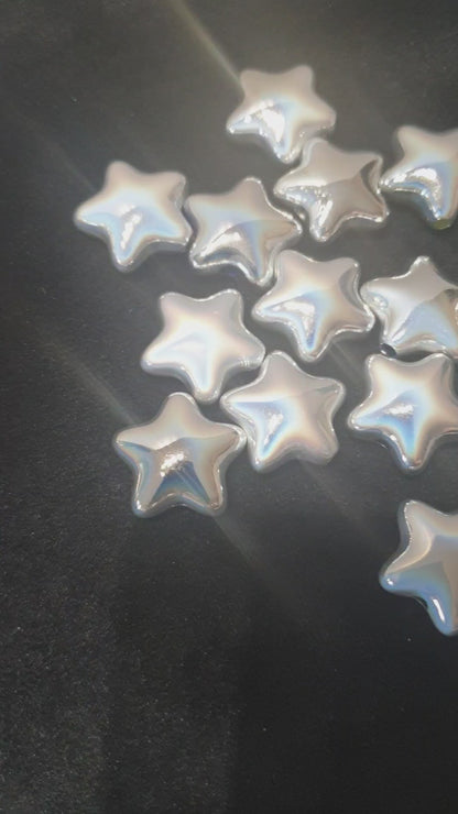 Stars Silver very shiny 16mm Fit on Pen